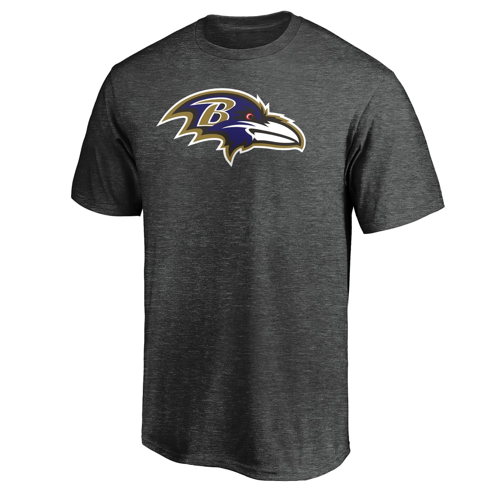 Baltimore Ravens Fanatics Primary Logo T-Shirt - Heather Charcoal