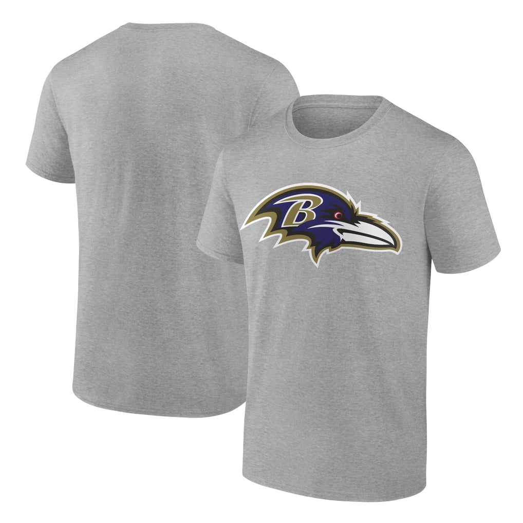 Baltimore Ravens Fanatics Primary Logo T-Shirt - Heather Gray