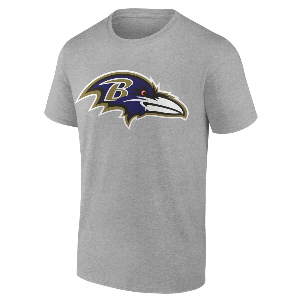 Baltimore Ravens Fanatics Primary Logo T-Shirt - Heather Gray
