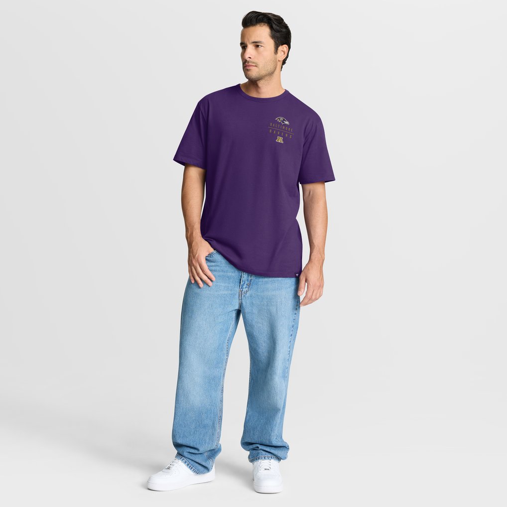 Baltimore Ravens Fanatics Passing Pocket Legacy T-Shirt - Purple