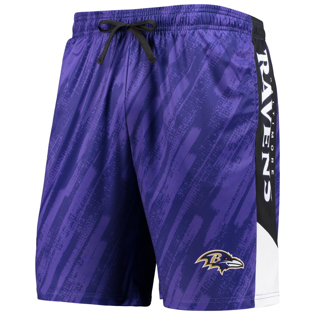 Baltimore Ravens FOCO Static Mesh Shorts - Purple