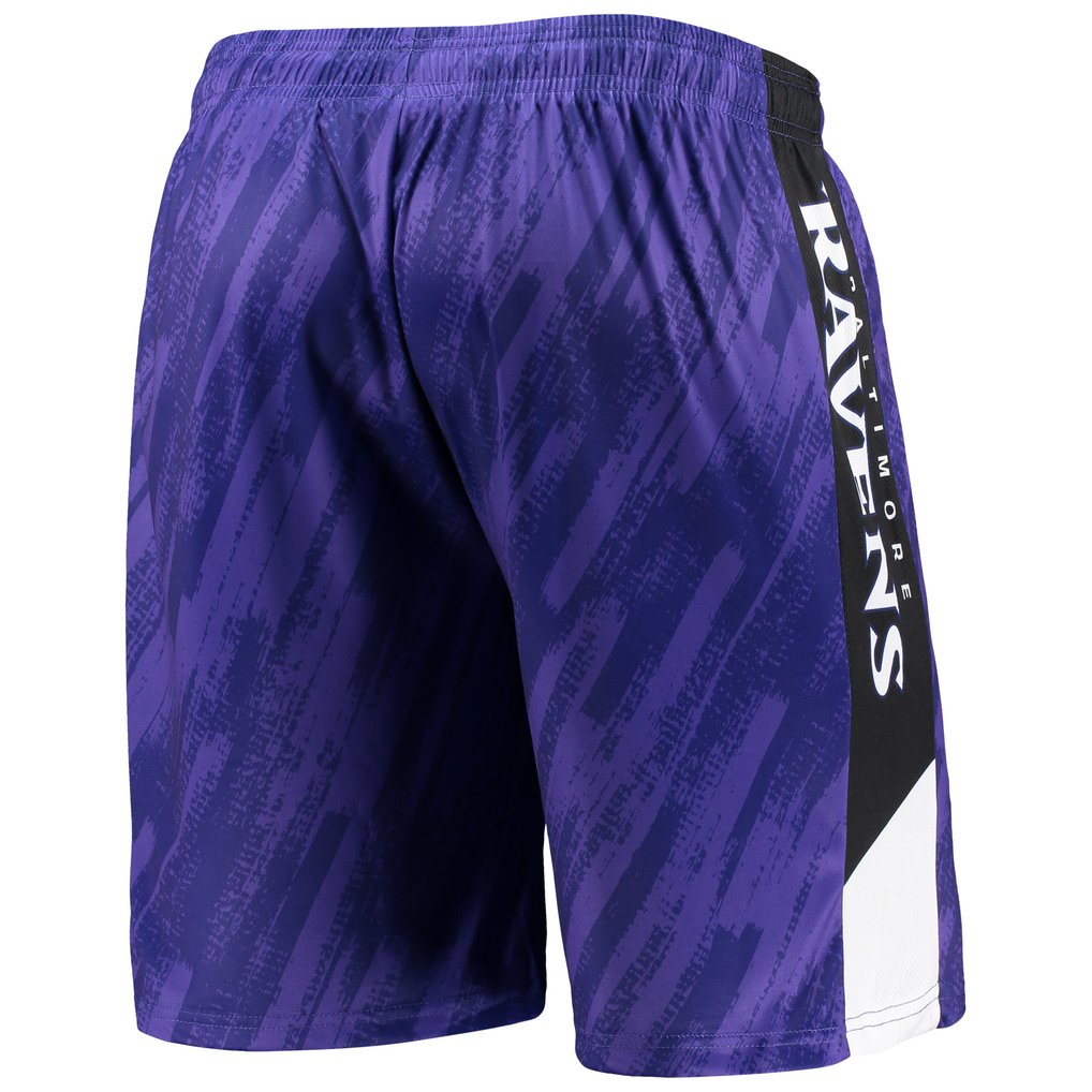 Baltimore Ravens FOCO Static Mesh Shorts - Purple
