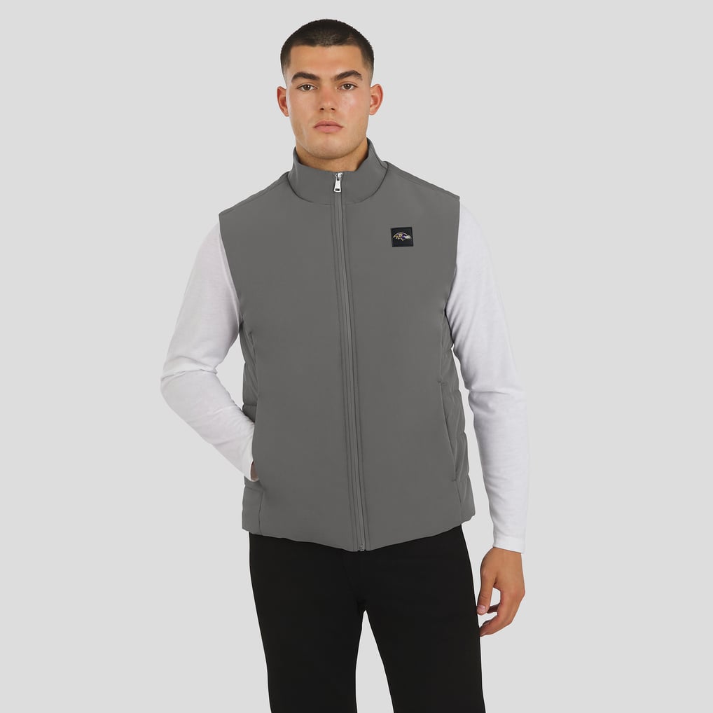  Baltimore Ravens J. Palmer Front Office Full-Zip Vest - Graphite