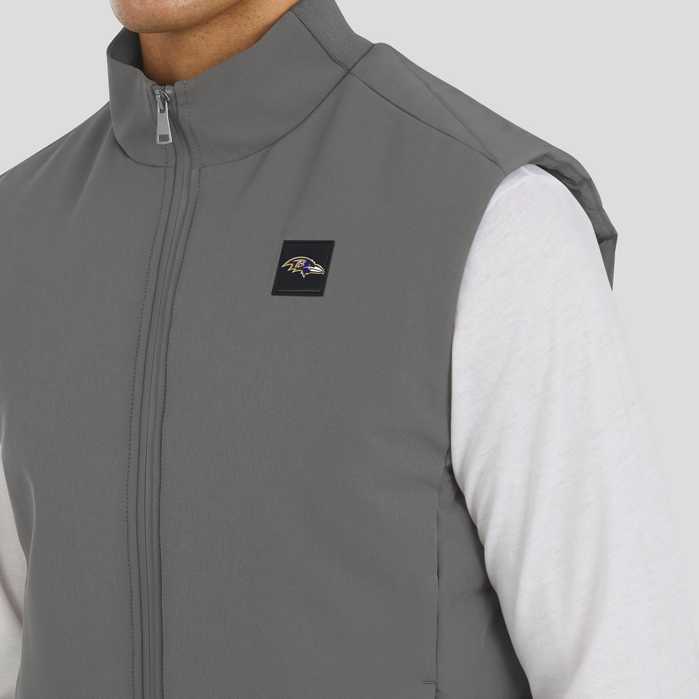  Baltimore Ravens J. Palmer Front Office Full-Zip Vest - Graphite