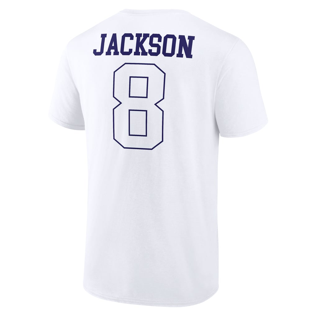 Lamar Jackson Baltimore Ravens Tonal Name & Number T-Shirt - White