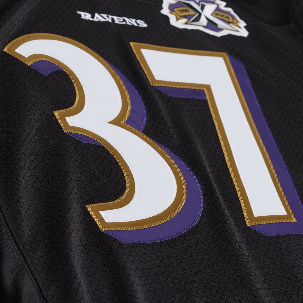 Deion Sanders Baltimore Ravens Mitchell & Ness 2005 Authentic Throwback Jersey - Black