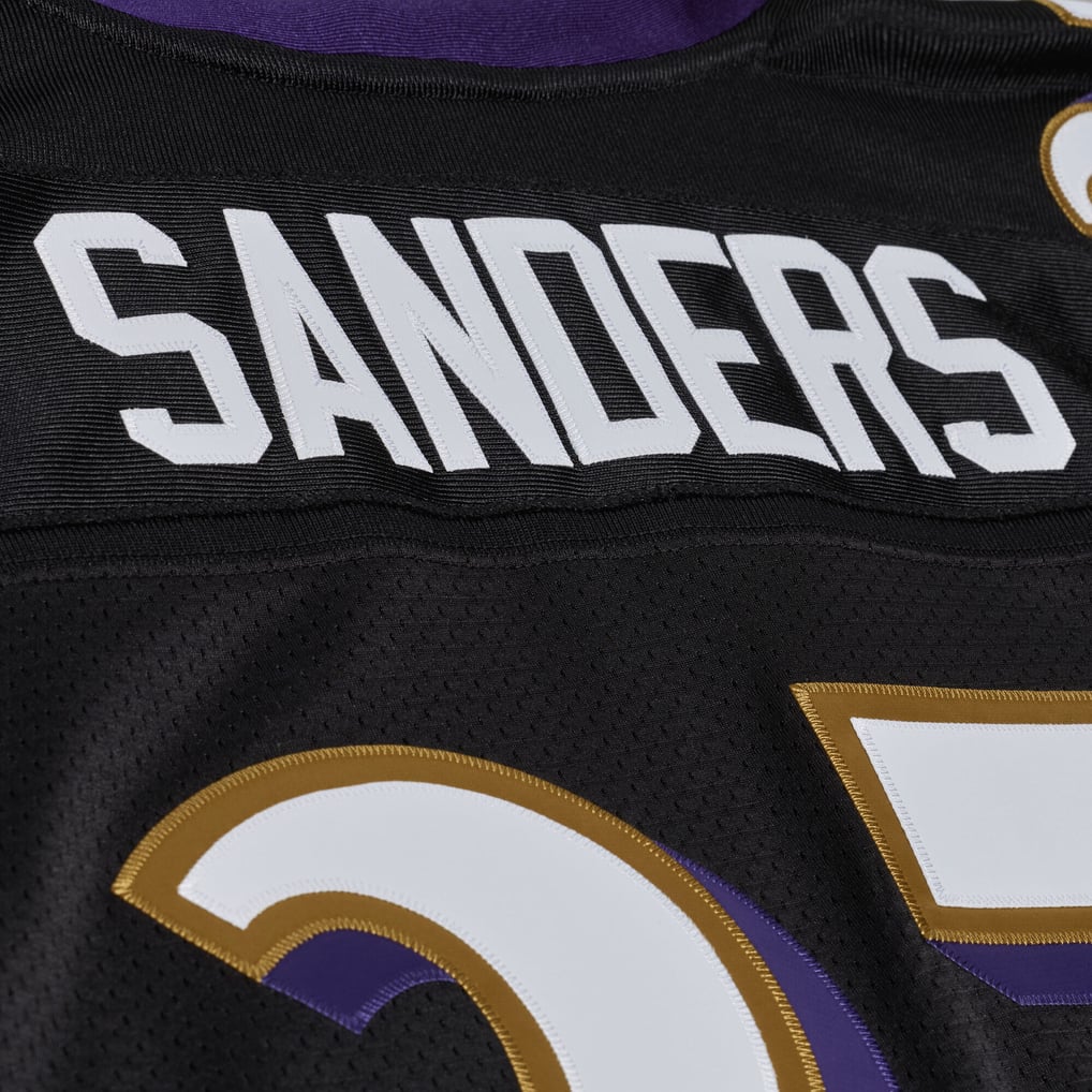 Deion Sanders Baltimore Ravens Mitchell & Ness 2005 Authentic Throwback Jersey - Black