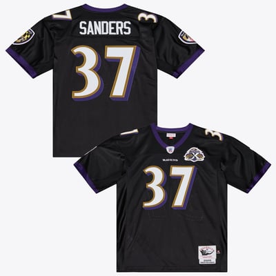 Deion Sanders Baltimore Ravens Mitchell & Ness 2005 Authentic Throwback Jersey - Black