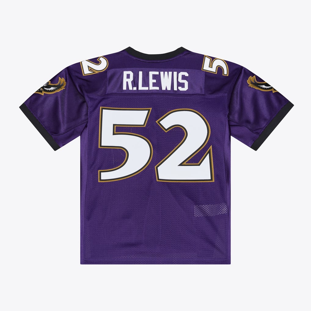 Ray Lewis Baltimore Ravens Mitchell & Ness 1996 Authentic Throwback Jersey - Purple