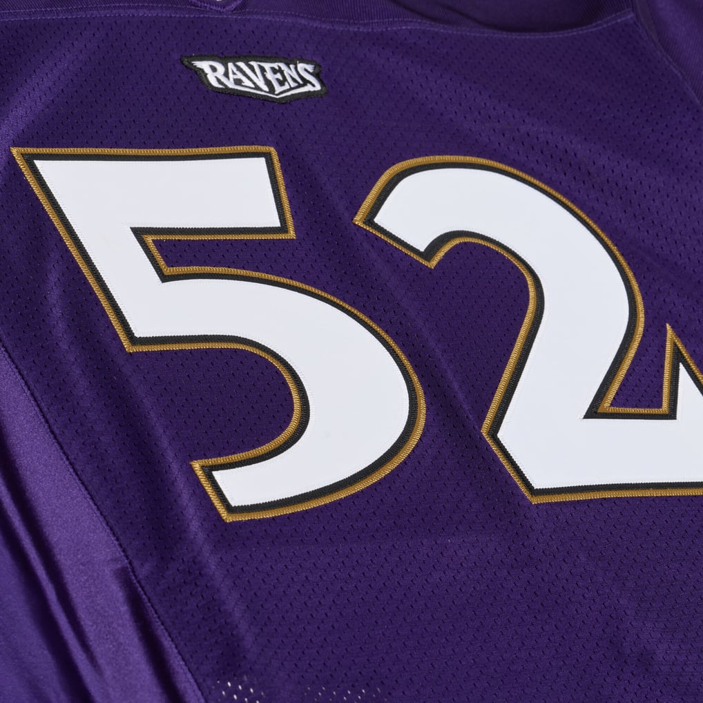 Ray Lewis Baltimore Ravens Mitchell & Ness 1996 Authentic Throwback Jersey - Purple