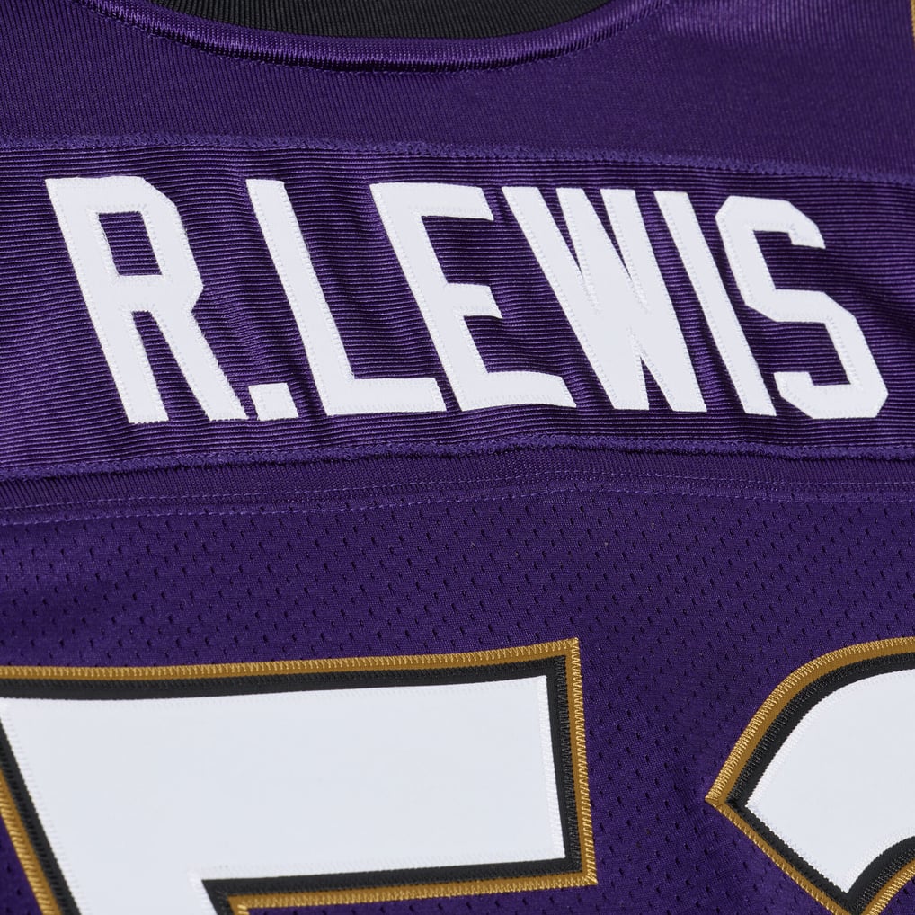 Ray Lewis Baltimore Ravens Mitchell & Ness 1996 Authentic Throwback Jersey - Purple