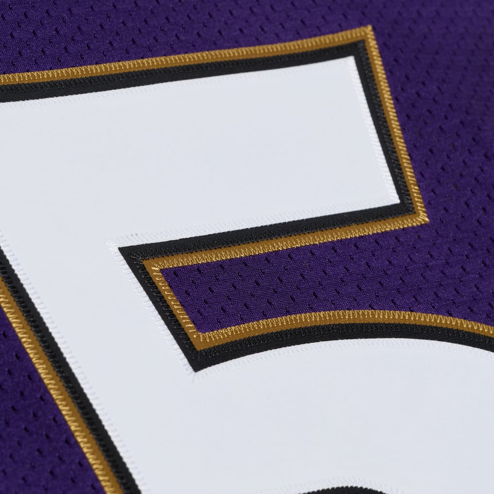 Ray Lewis Baltimore Ravens Mitchell & Ness 1996 Authentic Throwback Jersey - Purple