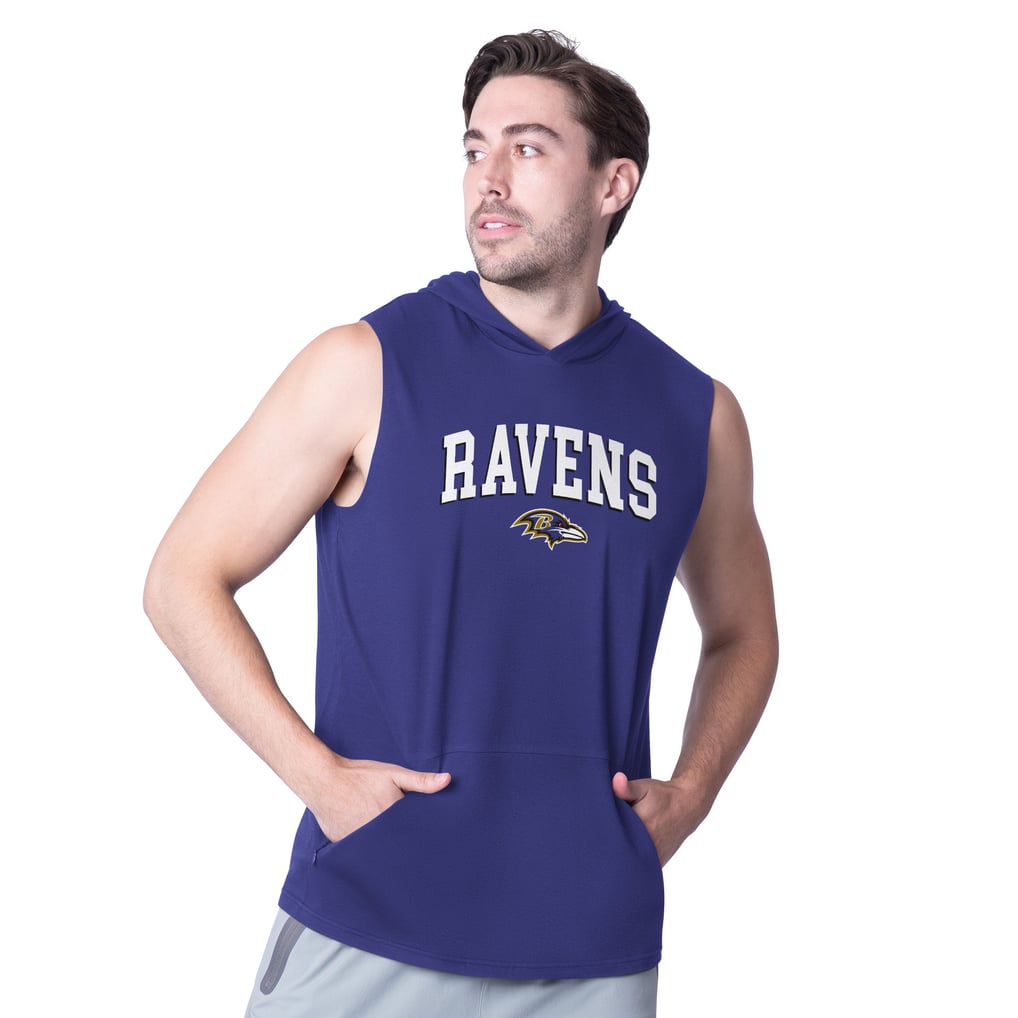 Baltimore Ravens MSX by Michael Strahan Action Sleeveless Pullover Hoodie - Purple