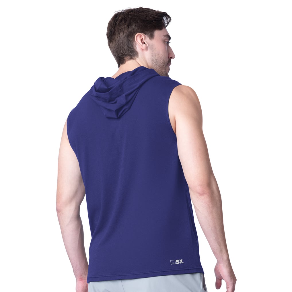 Baltimore Ravens MSX by Michael Strahan Action Sleeveless Pullover Hoodie - Purple