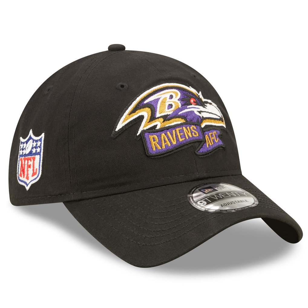 Baltimore Ravens New Era 2022 Sideline 9TWENTY Adjustable Hat - Black