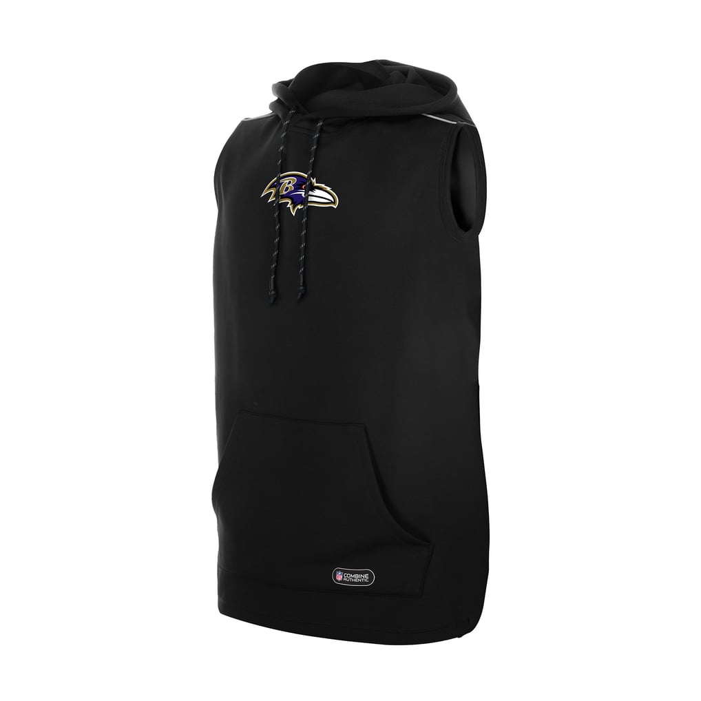  Baltimore Ravens New Era Combine Authentic Sleeveless Hoodie - Black