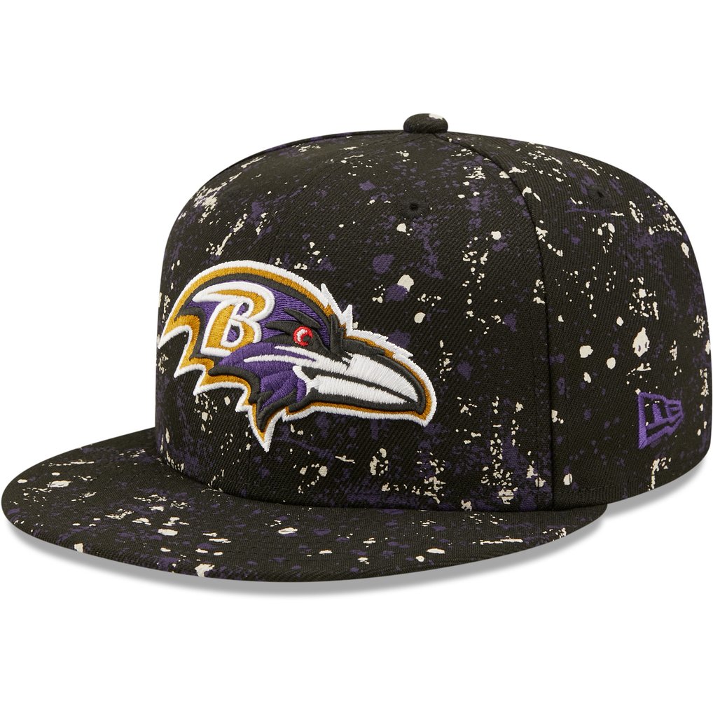 Baltimore Ravens New Era Splatter 9FIFTY Snapback Hat - Black