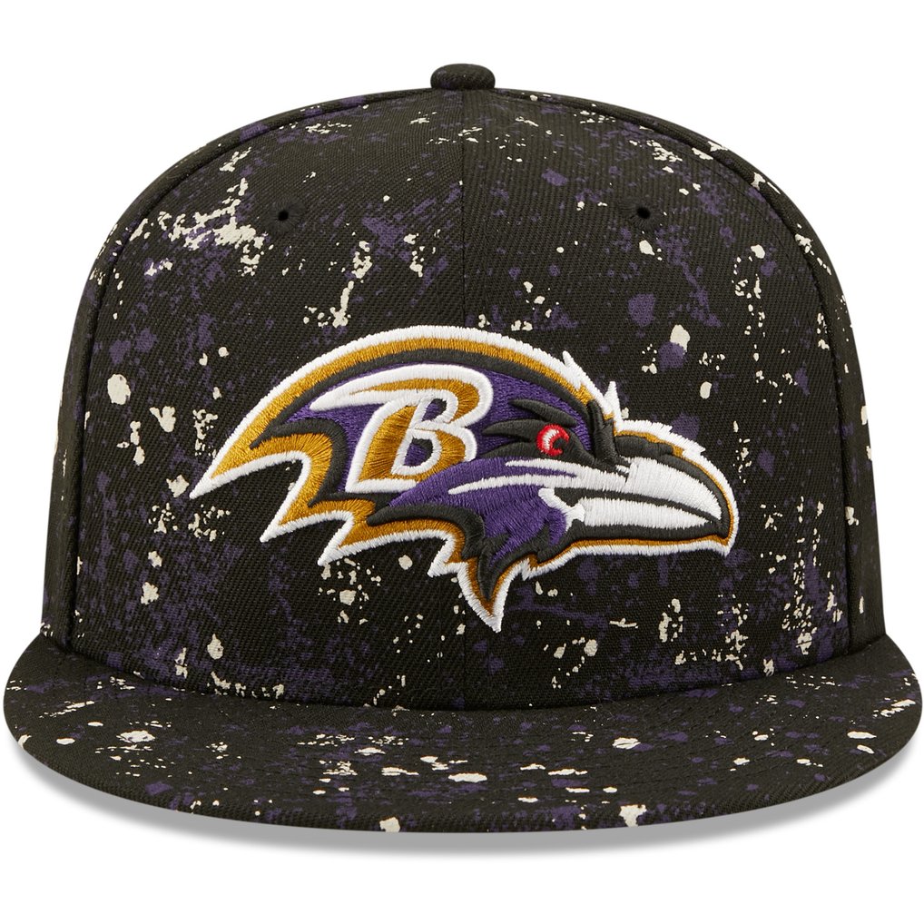Baltimore Ravens New Era Splatter 9FIFTY Snapback Hat - Black