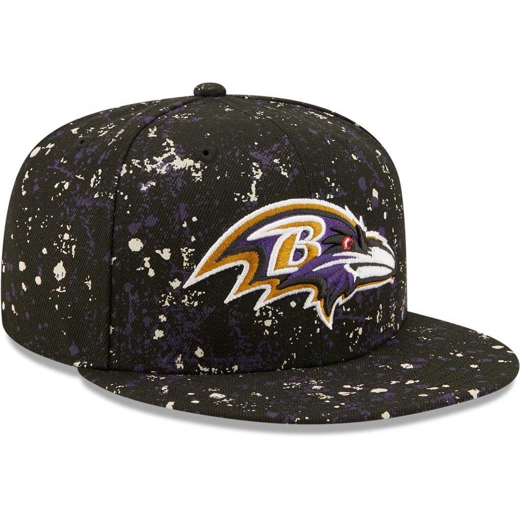 Baltimore Ravens New Era Splatter 9FIFTY Snapback Hat - Black