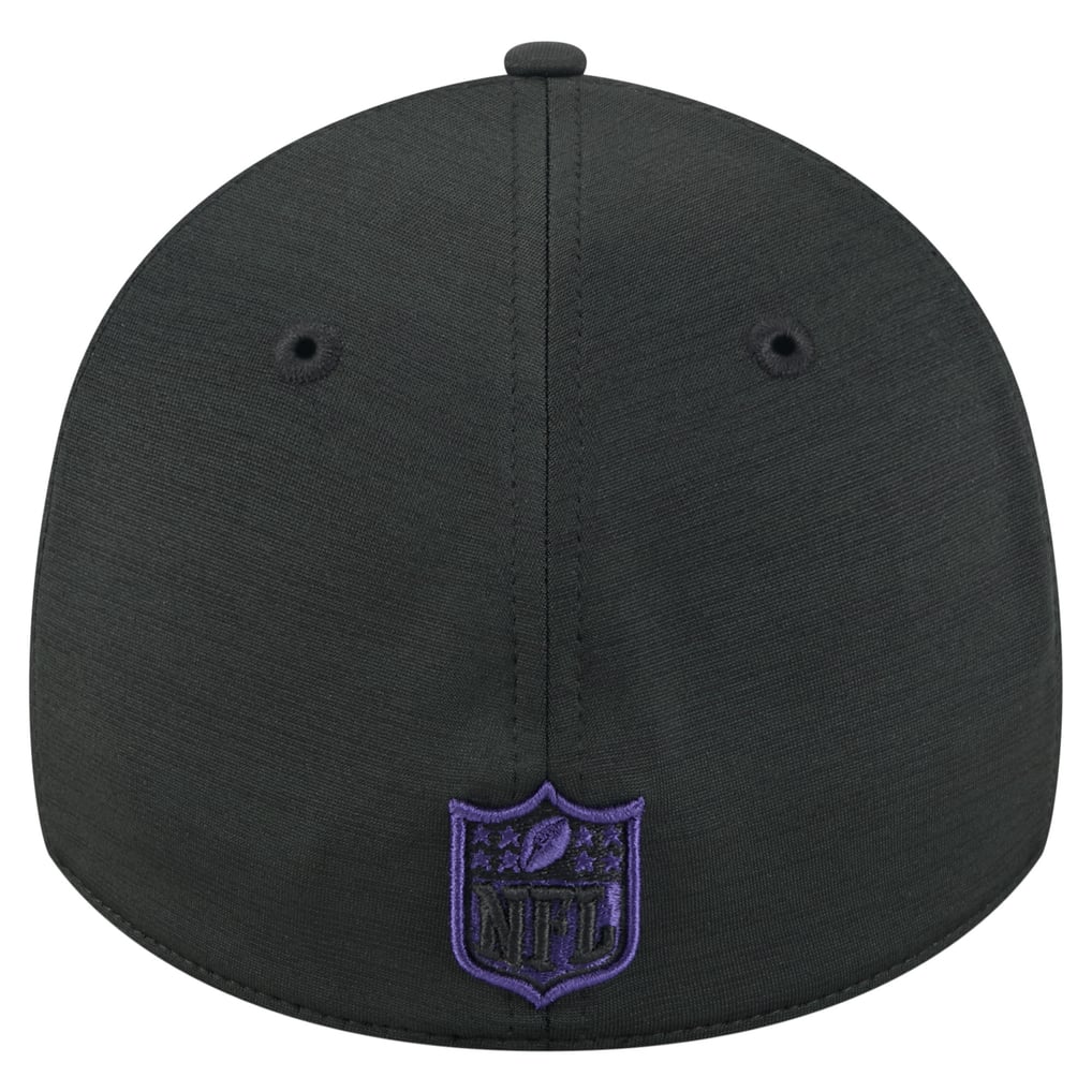  Baltimore Ravens New Era Stripes 39THIRTY Flex Hat - Black