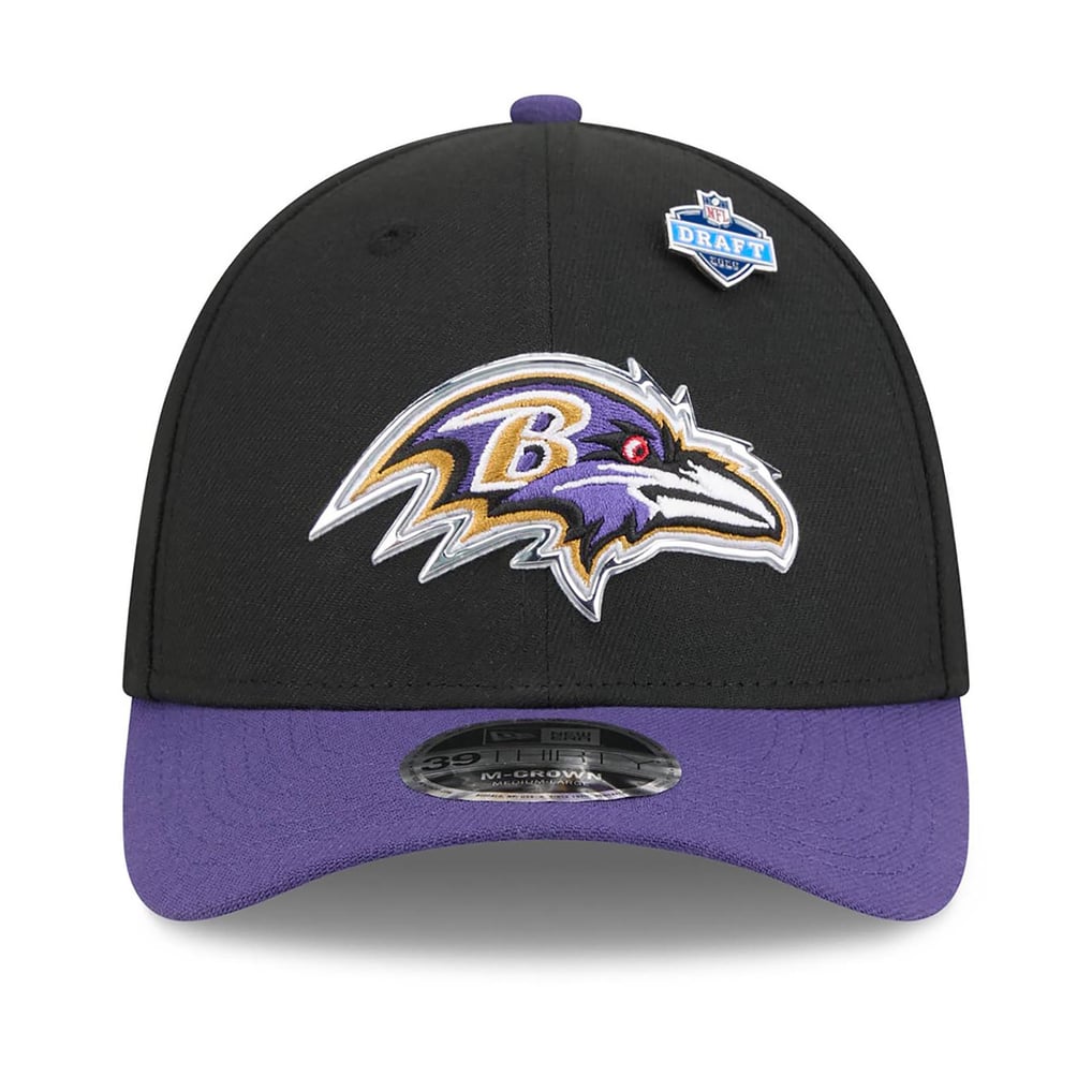  Baltimore Ravens New Era 2026 NFL Draft 39THIRTY M-Crown Flex Hat - Black/Purple
