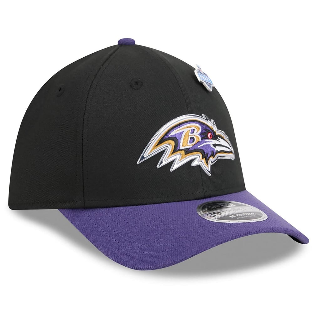  Baltimore Ravens New Era 2026 NFL Draft 39THIRTY M-Crown Flex Hat - Black/Purple