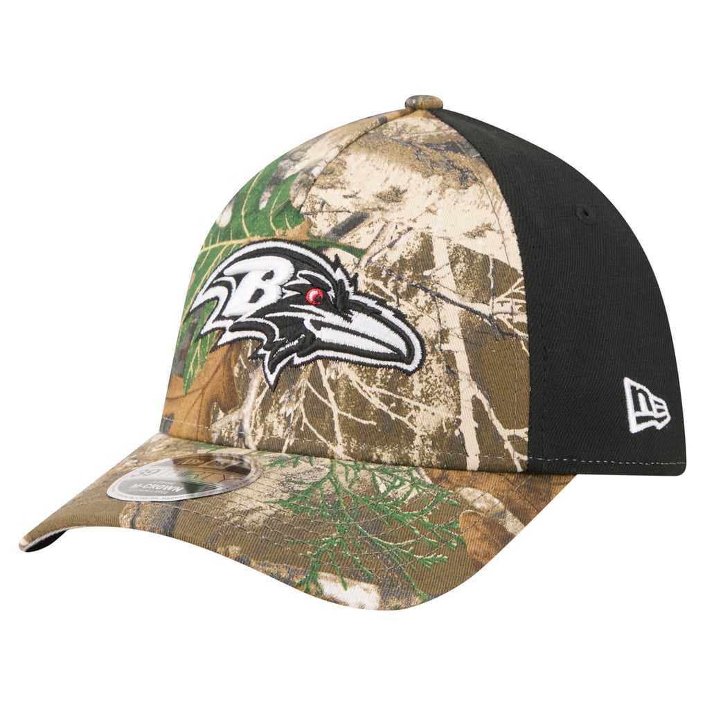 Baltimore Ravens New Era Team Collection RealTree 39THIRTY M-Crown A-Frame Flex Hat - Camo/Black