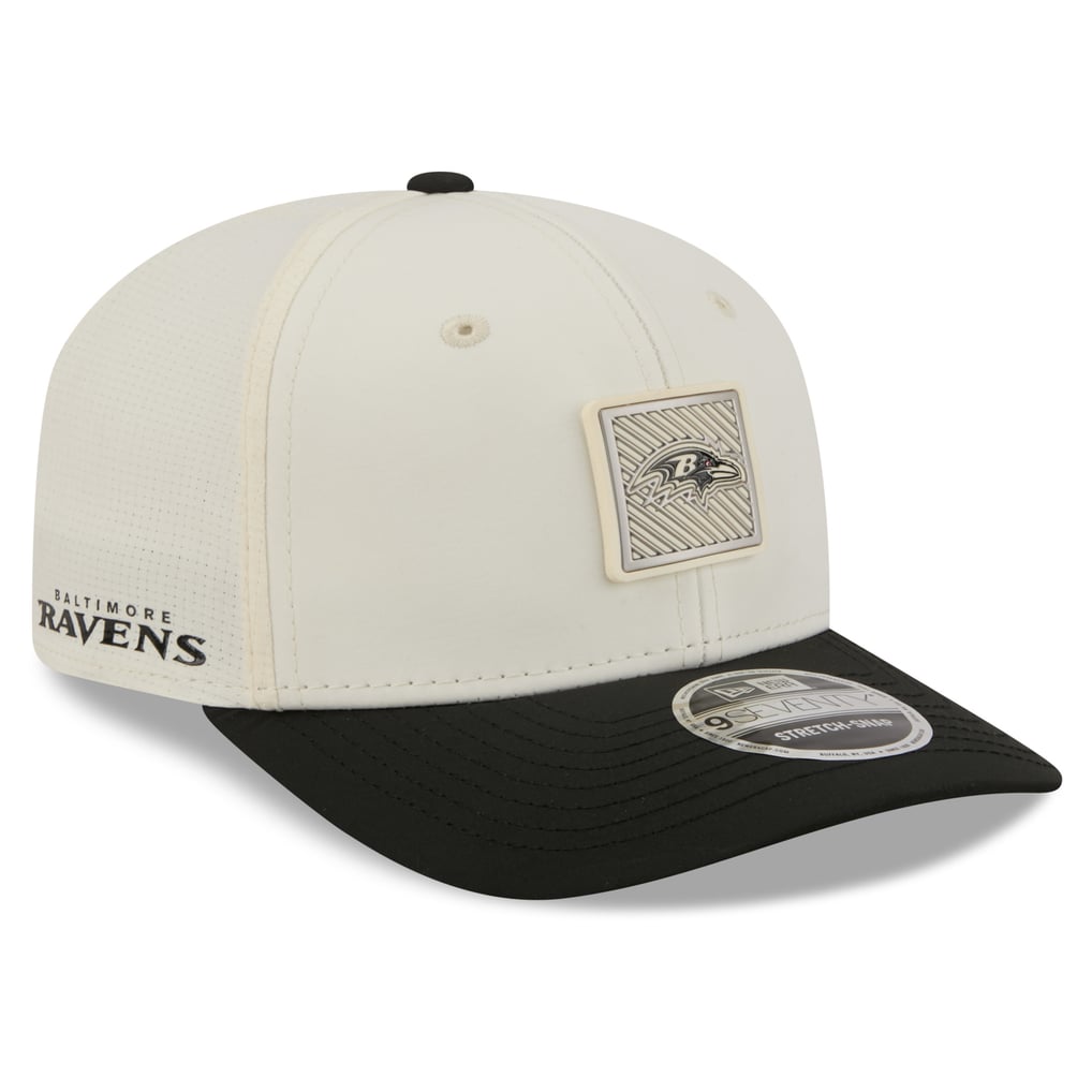  Baltimore Ravens New Era 2026 NFL Training Camp 9SEVENTY Adjustable Hat - Cream/Black