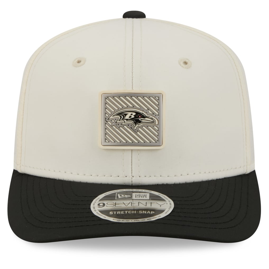  Baltimore Ravens New Era 2026 NFL Training Camp 9SEVENTY Adjustable Hat - Cream/Black