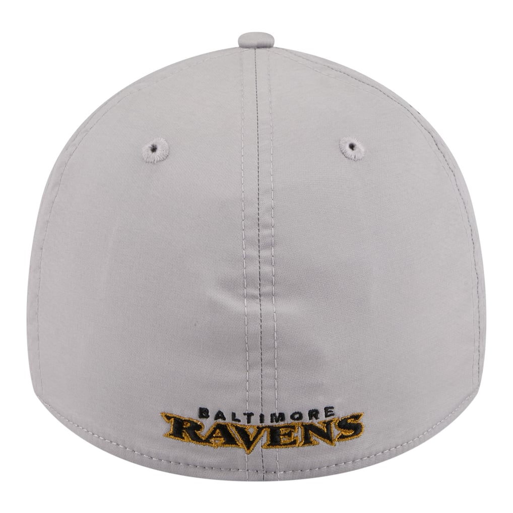  Baltimore Ravens New Era Perforated 39THIRTY Flex Hat - Gray