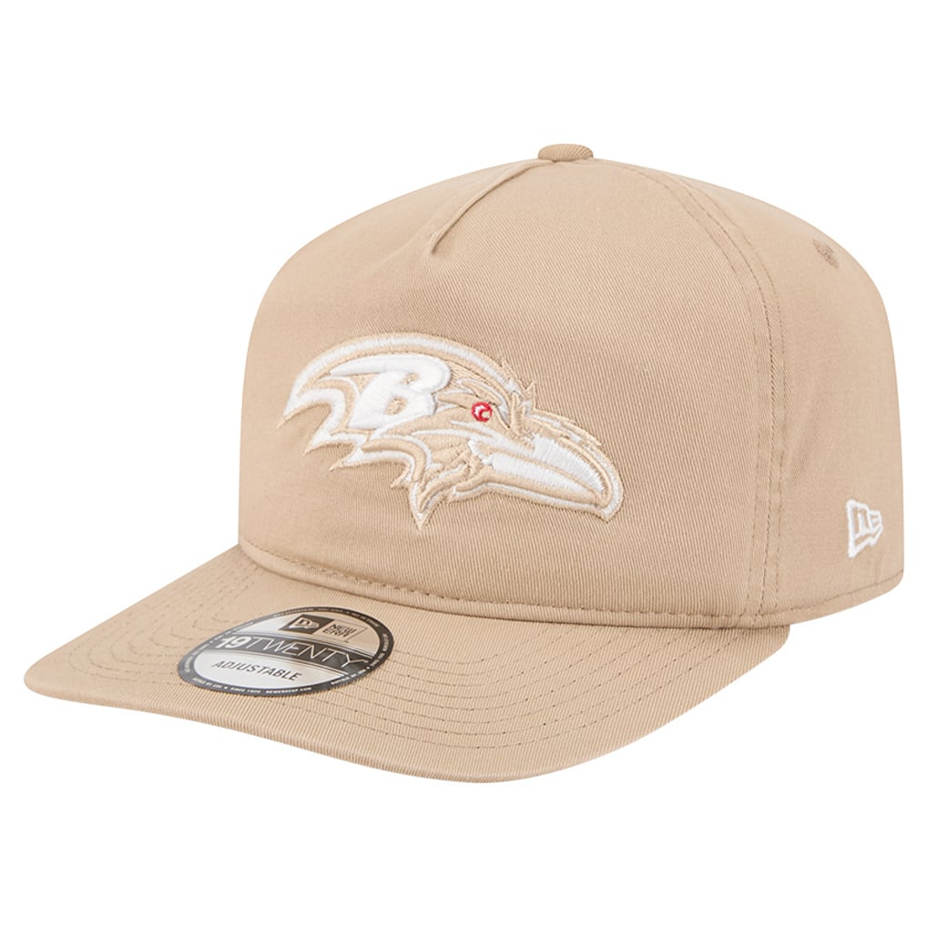 Baltimore Ravens New Era 19TWENTY Adjustable Hat - Tan