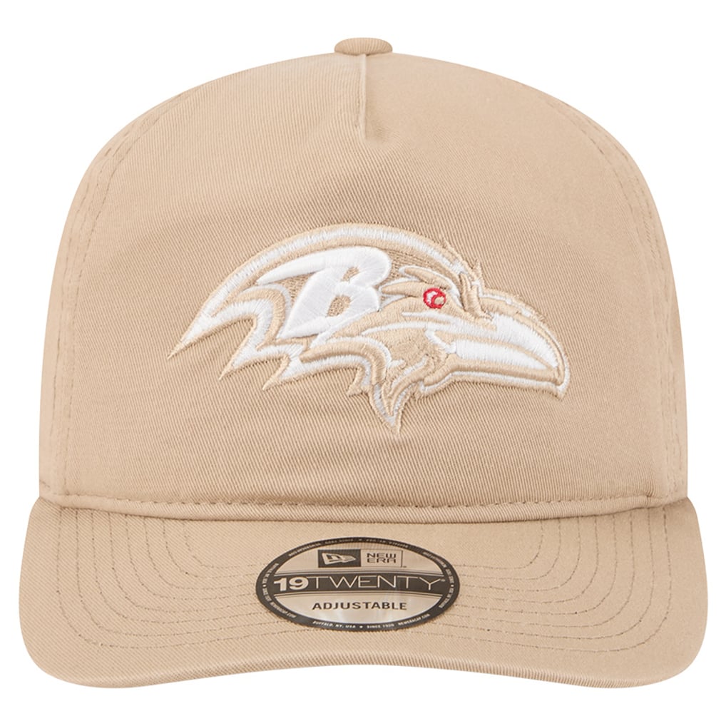Baltimore Ravens New Era 19TWENTY Adjustable Hat - Tan