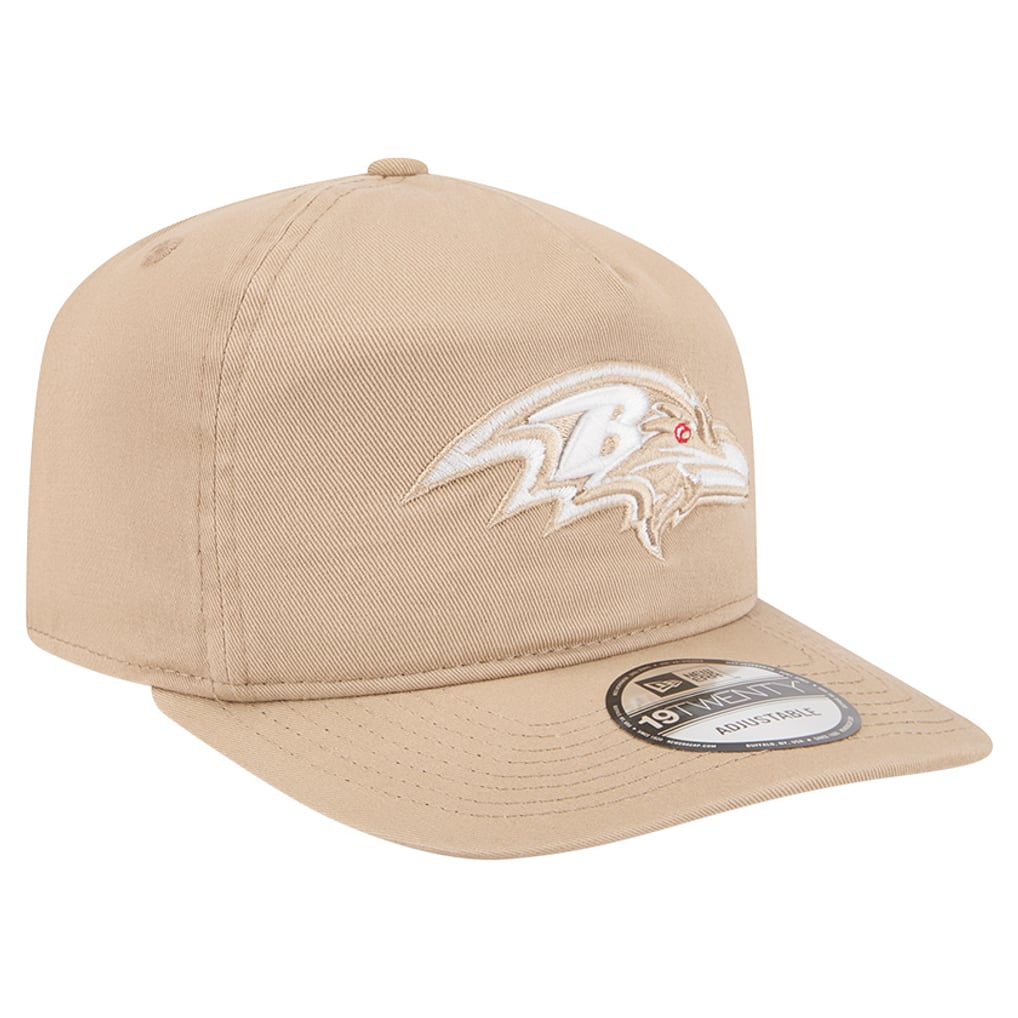 Baltimore Ravens New Era 19TWENTY Adjustable Hat - Tan