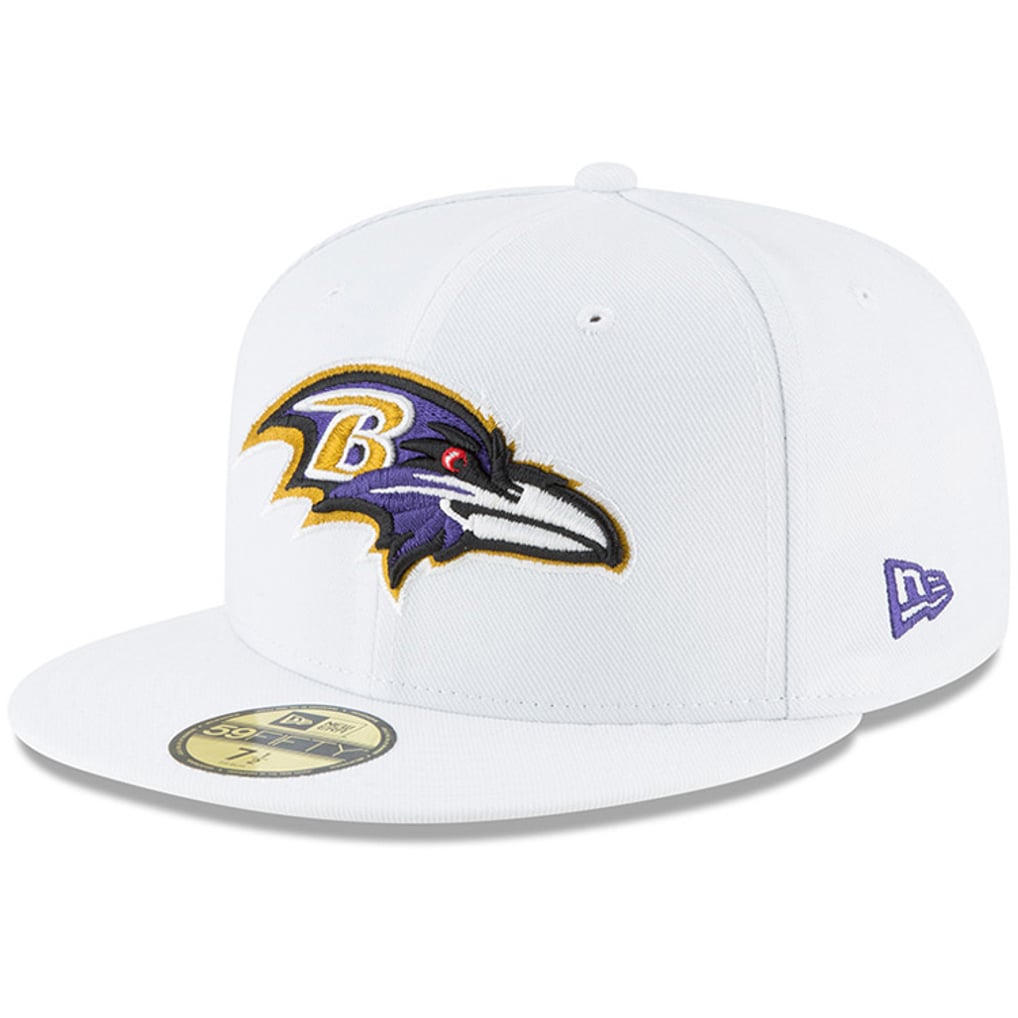Baltimore Ravens New Era Omaha 59FIFTY Fitted Hat - White