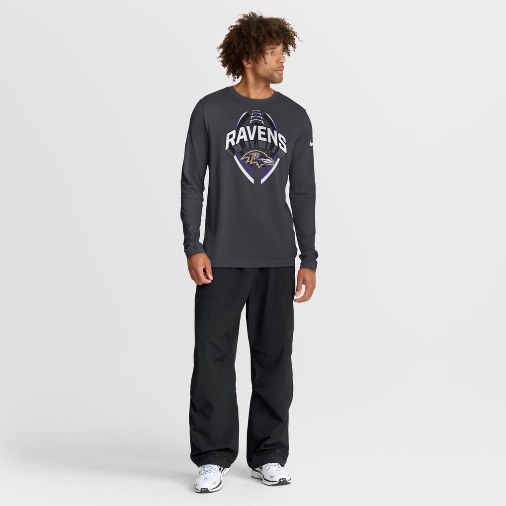 Baltimore Ravens Nike Primetime Legend Icon Performance Long Sleeve T-Shirt - Anthracite
