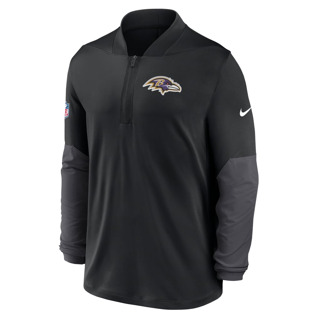 Baltimore Ravens Nike Sideline Dri-FIT Half-Zip Pullover - Black
