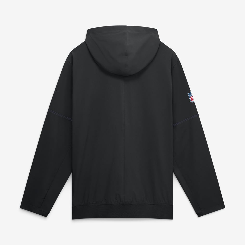 Baltimore Ravens Nike Sideline Logo Glory Anorak Half-Zip Hooded Jacket - Black