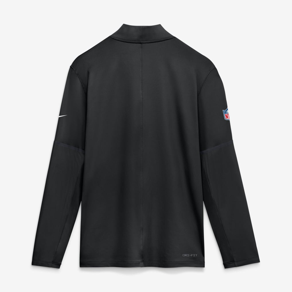 Baltimore Ravens Nike Sideline Logo Glory Midweight Dri-FIT Half-Zip Pullover - Black