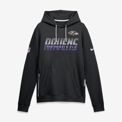 Baltimore Ravens Nike Sideline Standard Issue Top Prospect Dri-FIT Hoodie - Black