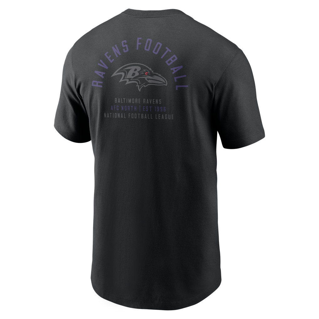 Baltimore Ravens Nike Split Logo T-Shirt - Black