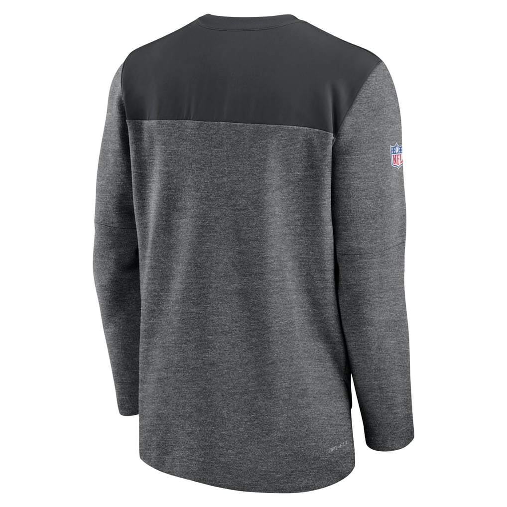 Baltimore Ravens Nike Sideline Lockup Performance Quarter-Zip Top - Charcoal