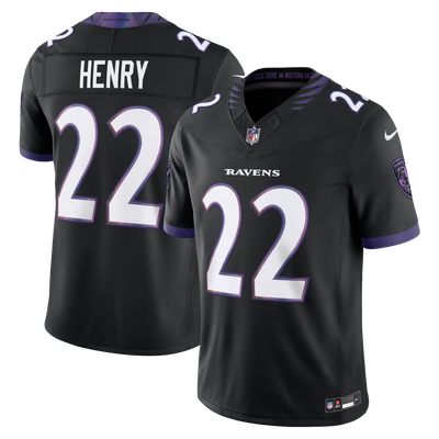 Derrick Henry Baltimore Ravens Nike Alternate Alternate Vapor F.U.S.E. Stitched Limited Jersey - Black