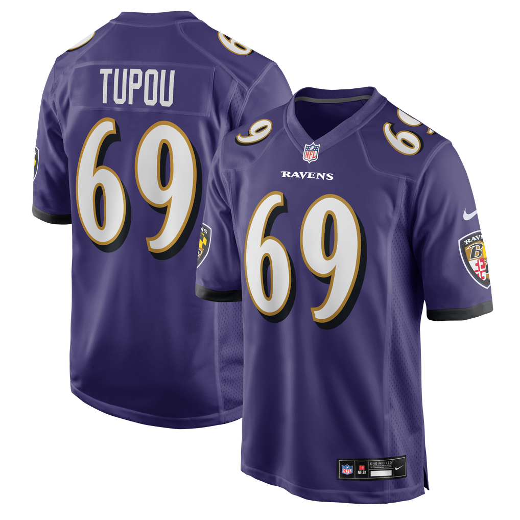 Josh Tupou Baltimore Ravens Nike Team Game Jersey -  Purple