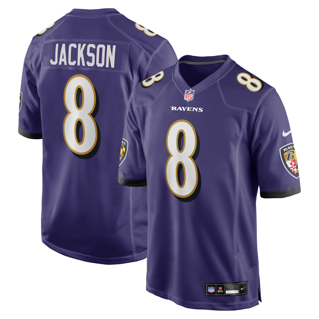 Lamar Jackson Baltimore Ravens Nike Game Jersey - Purple