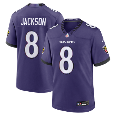 Lamar Jackson Baltimore Ravens Nike Team Game Jersey - Purple