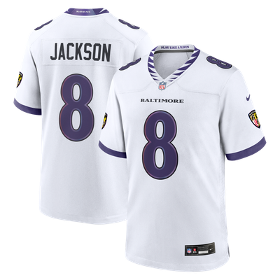 Lamar Jackson Baltimore Ravens Nike Game Jersey - White