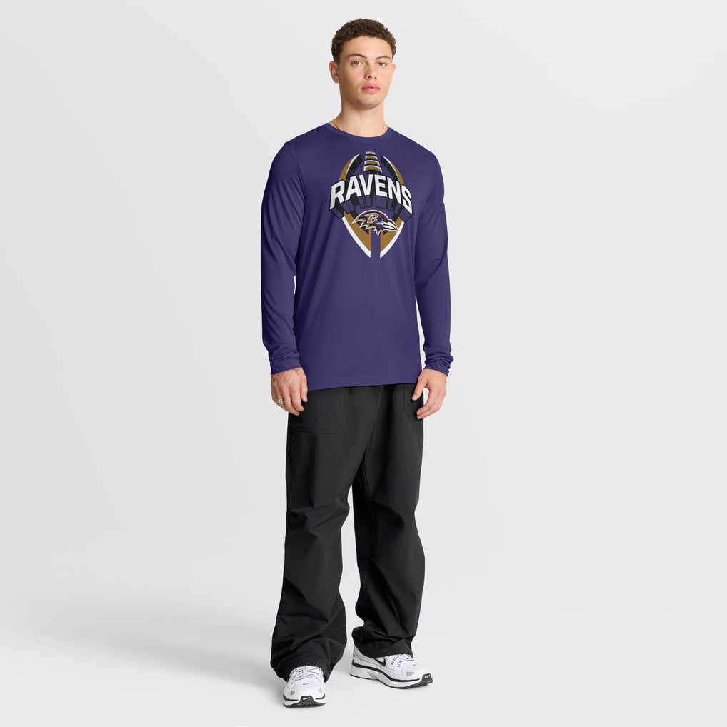 Baltimore Ravens Nike Primetime Legend Icon Performance Long Sleeve T-Shirt - Purple