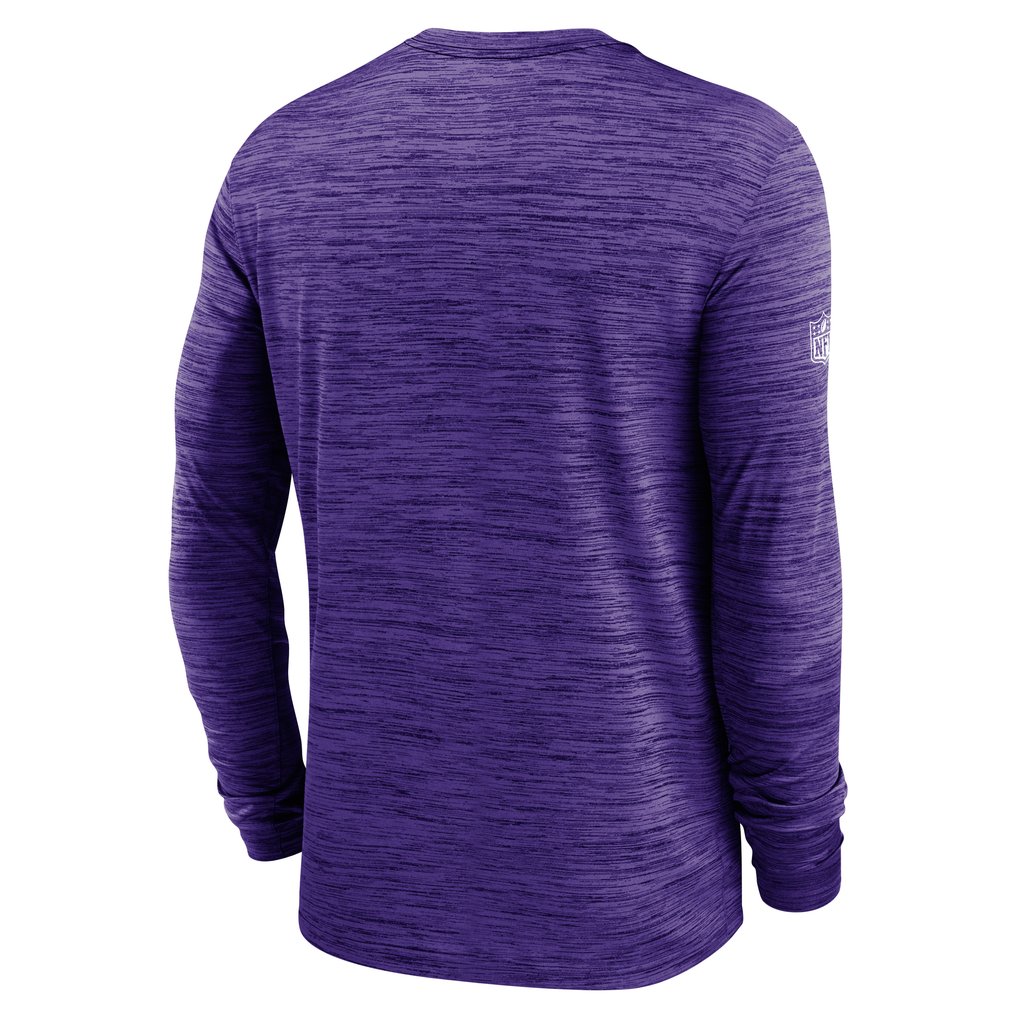 Baltimore Ravens Nike Sideline Velocity Dri-FIT Long Sleeve T-Shirt - Purple