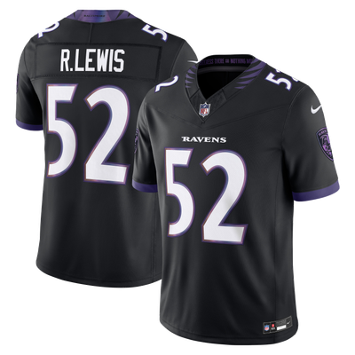 Ray Lewis Baltimore Ravens Nike Alternate Vapor F.U.S.E. Stitched Retired Player Limited Jersey - Black