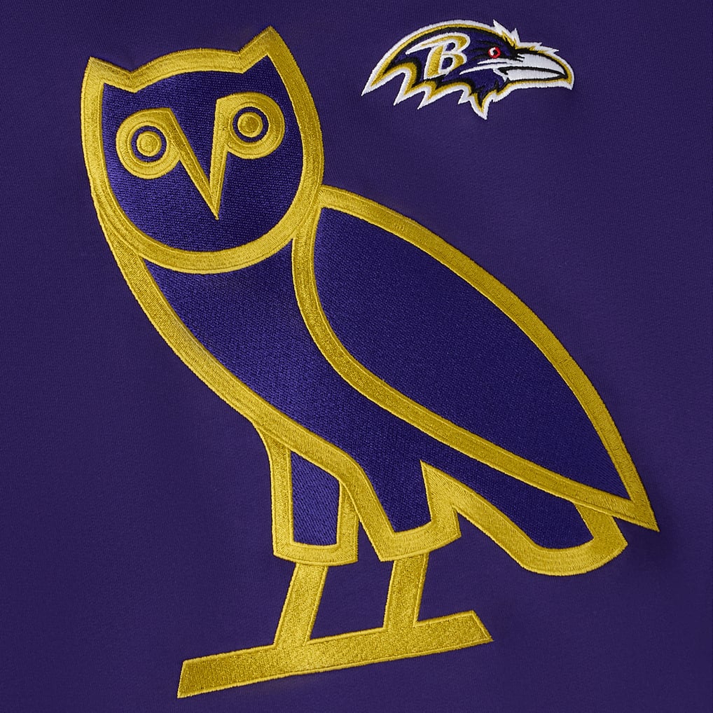 Baltimore Ravens OVO Icon Team Pullover Hoodie - Purple